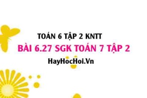 Bài 6.27 SGK Toán 7 tập 2 Kết nối tri thức